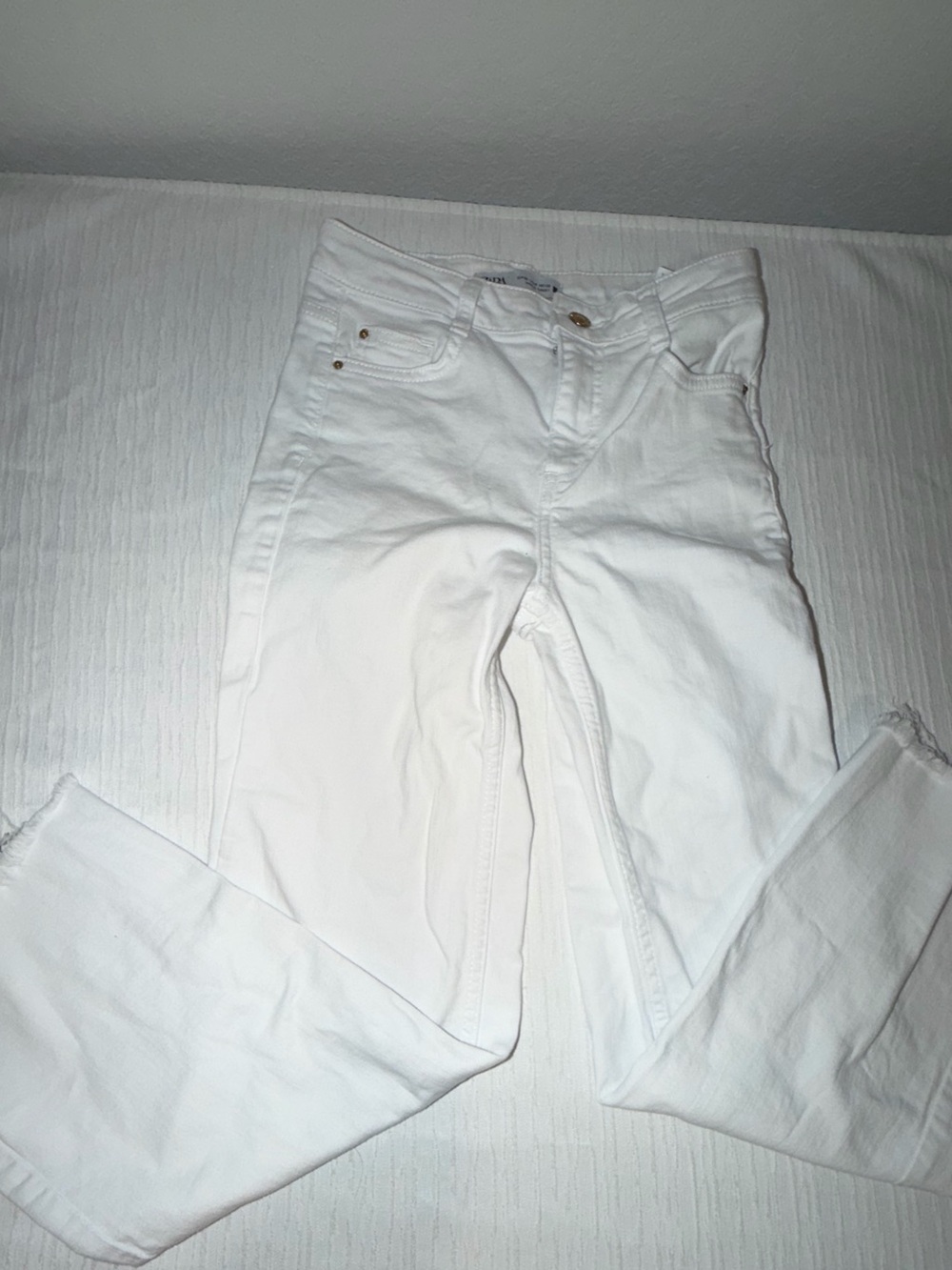 Zara White Skinny Jeans